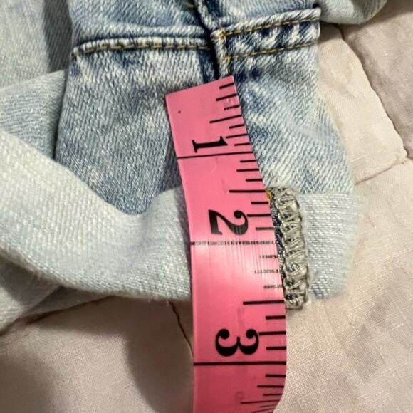 Revolve X Blank NYC Faded Acid Wash Time Zone Slouchy Denim Romper - Small - Picture 13 of 13